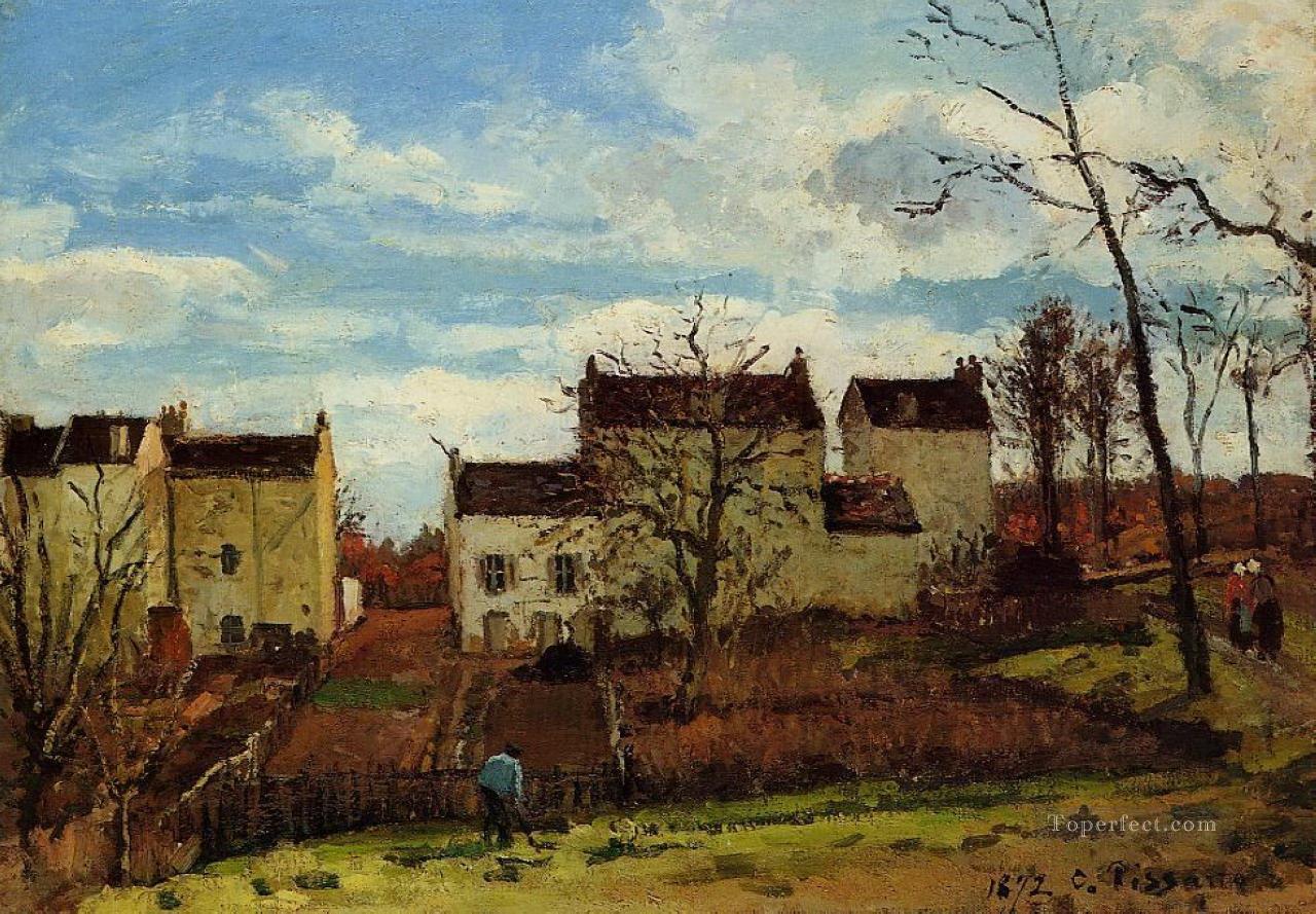 spring at pontoise 1872 Camille Pissarro Oil Paintings